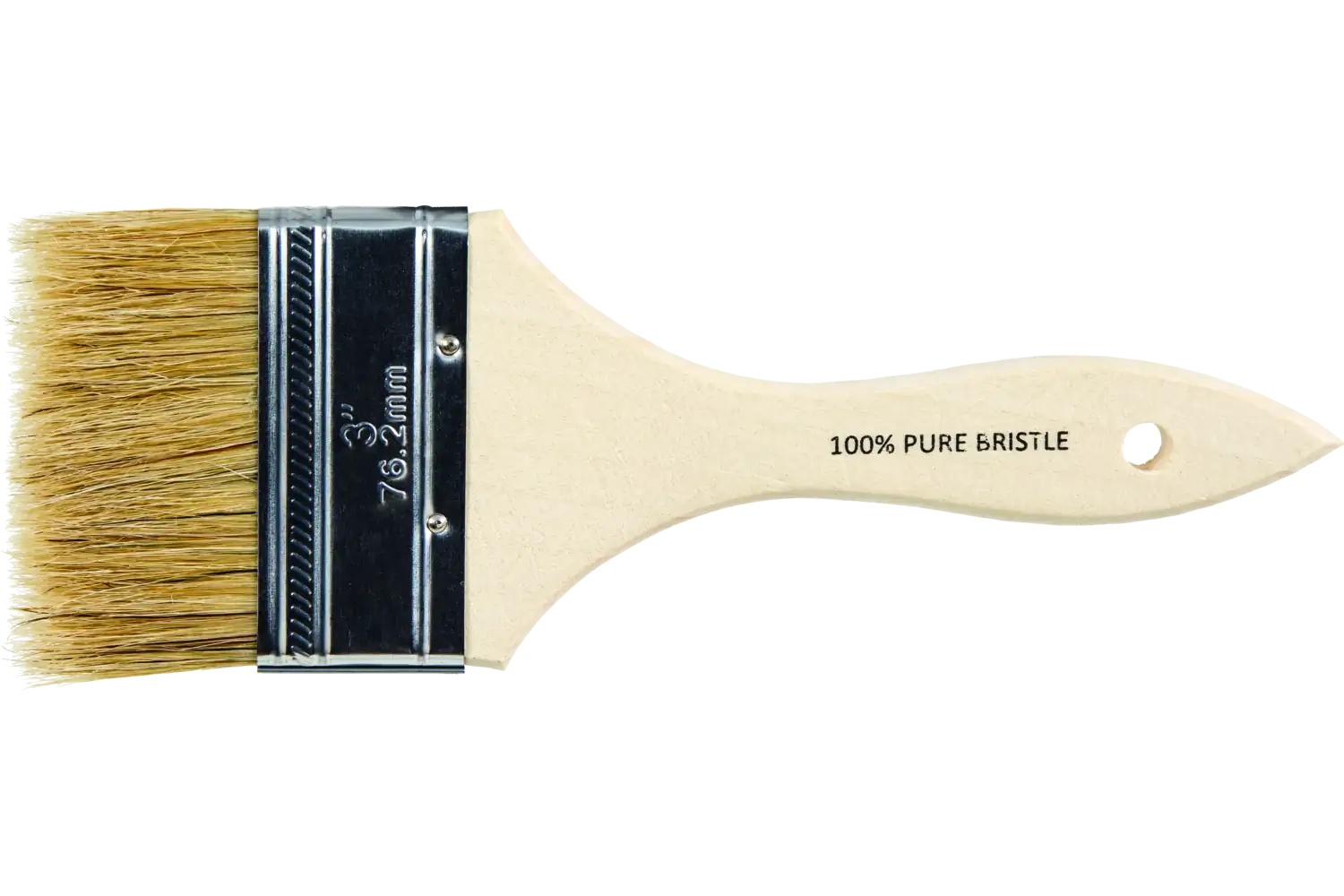 Picture of Pferd Chip Brush 3" Width White Bristle 1-3/4" Trim Wooden Handle